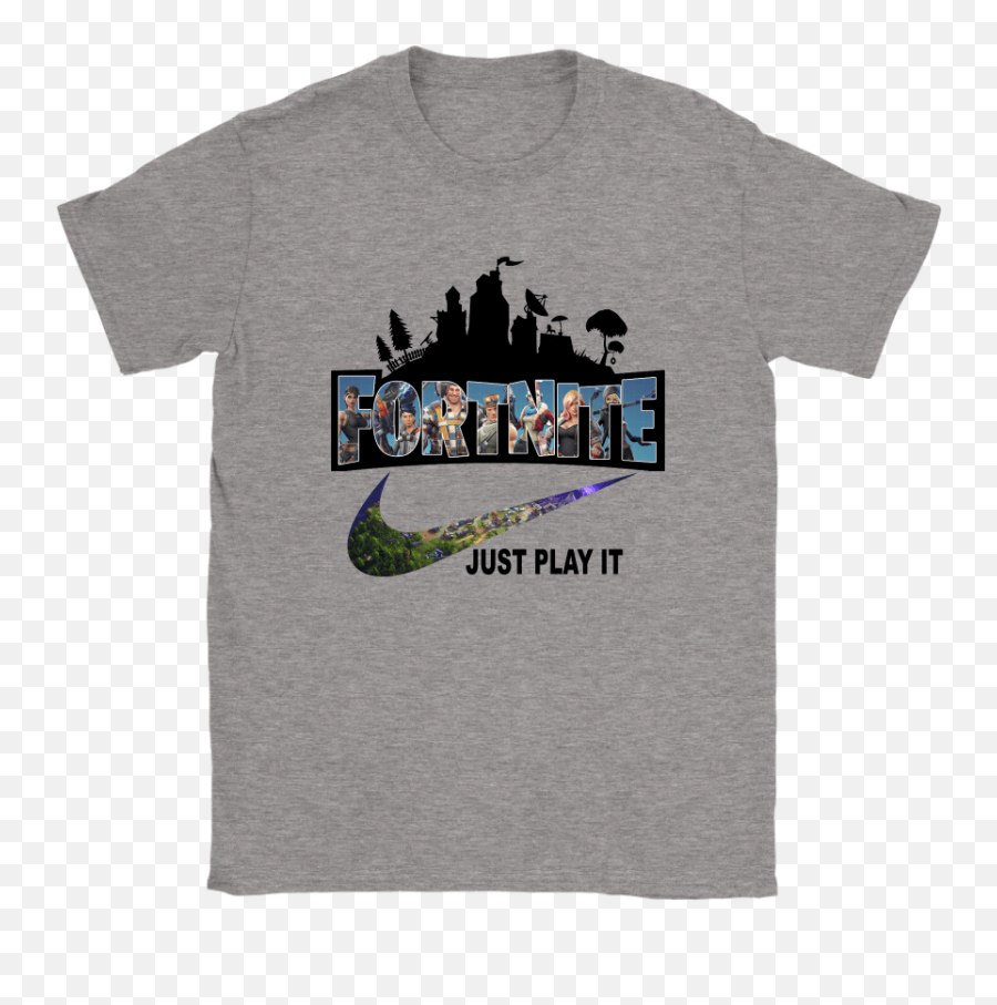 Fortnite Battle Royale X Nike Just Play - Golden Trio T Shirt Emoji,Fortnite Battle Royale Logo Png
