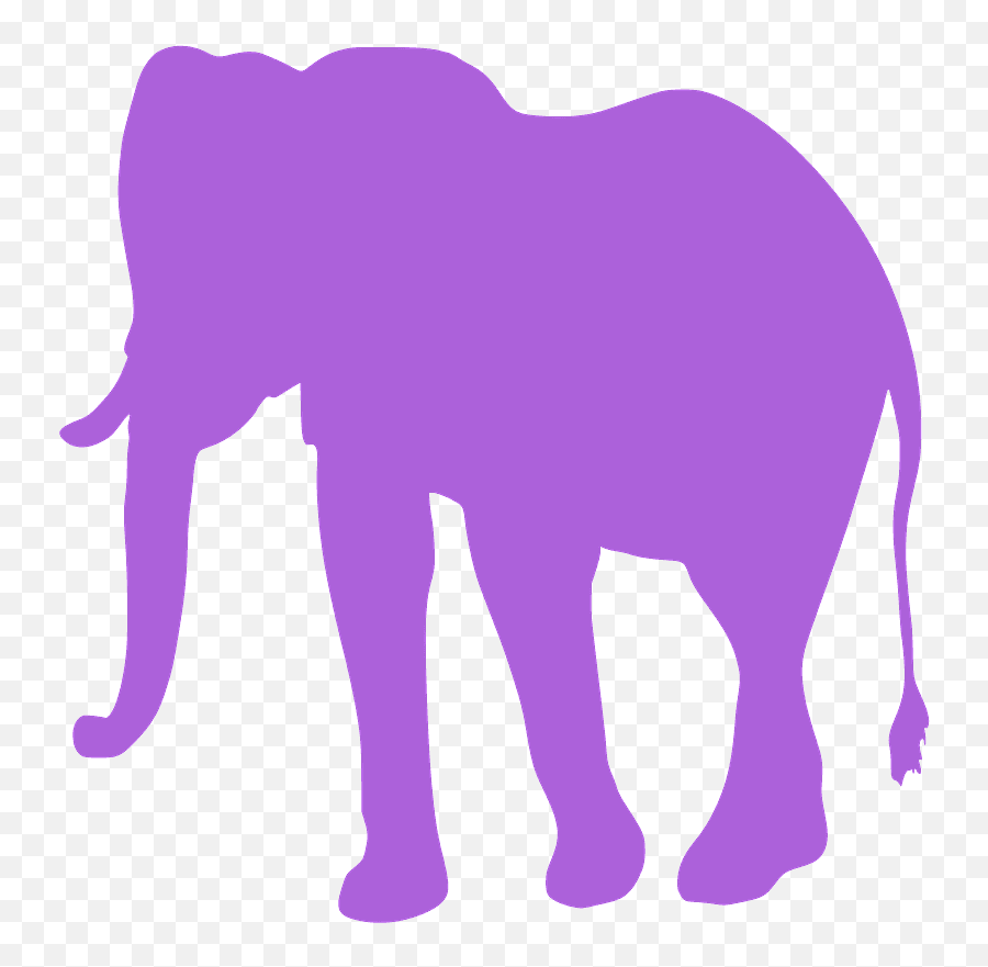 Elephant Silhouette - Elephant Silhouttee Emoji,Elephant Silhouette Png