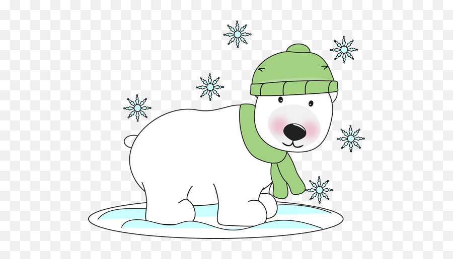 Free Christmas Polar Bear Clip Art Win 420570 - Png Winter Polar Bear Clipart Emoji,Win Clipart