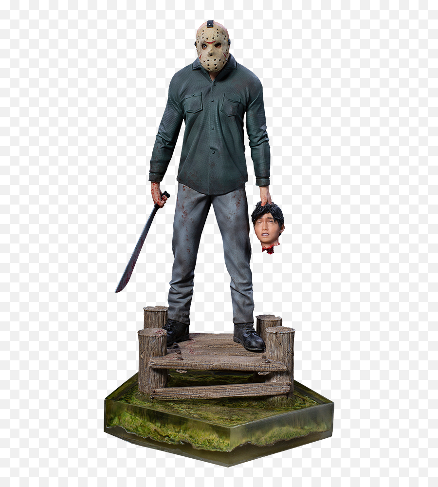 Friday The 13th Jason Deluxe Statue By Iron Studios - Jason Voorhees Friday The 13 1 10 Scale Deluxe Emoji,Jason Voorhees Transparent