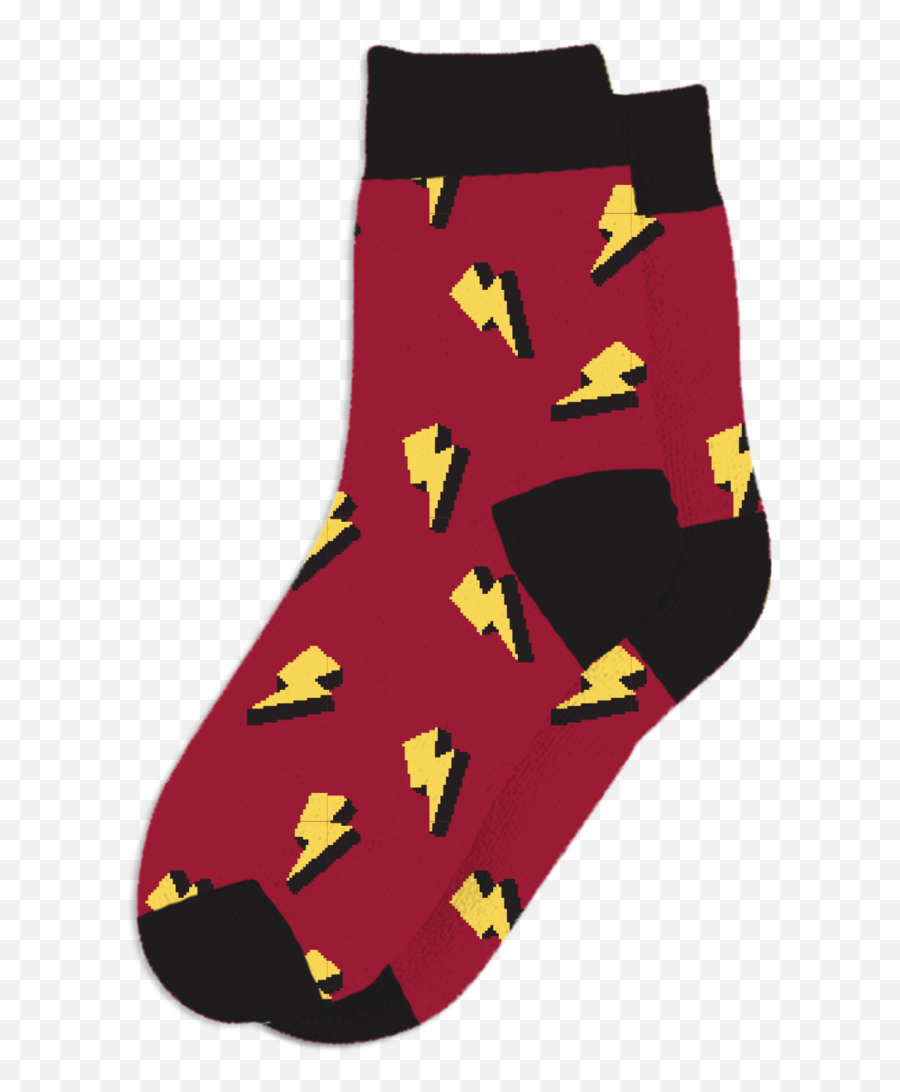 Lightning Bolt Boot Socks Kidsadult - Unisex Emoji,Lightning Bolt Png