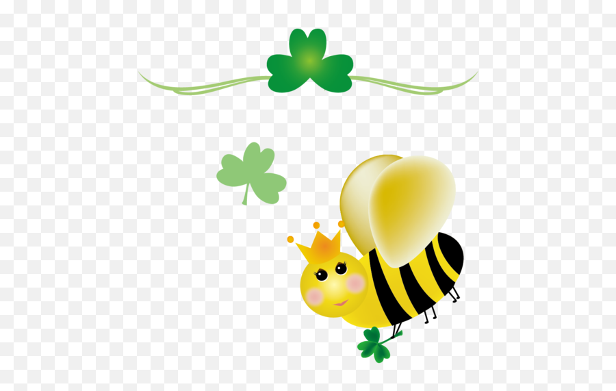 Ireland Bee Saint Patricks Day Yellow Flower For St Patricks - Happy Emoji,Yellow Flower Transparent