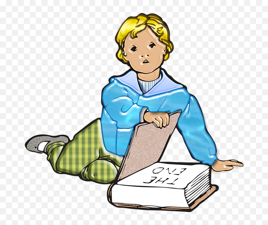 Girl Reading A Book Clipart 19 - Sleepyhead Storybook Emoji,Reading A Book Clipart