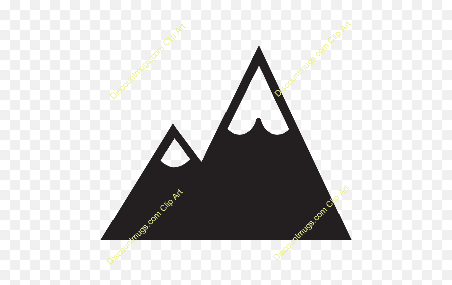 Download Hd Image Result For Solid Mountain Peak Drawing - Mountain Outline 2 Peaks Emoji,Mountain Clipart