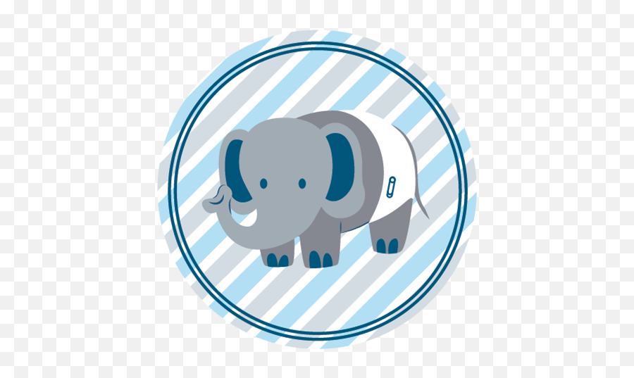 Baby Elephant For Baby Shower - Free Vector N Clip Art Baby Elephant Clipart In A Circle Emoji,Baby Elephant Clipart
