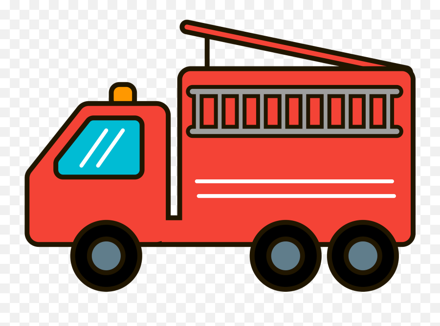 Fire Truck Clipart Free Download Transparent Png Creazilla - Fire Truck Clipart Green Emoji,Fire Truck Clipart