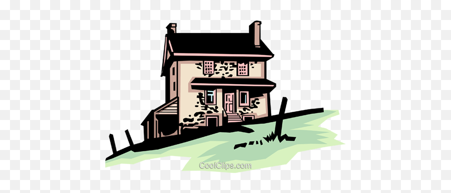 Farmhouse Royalty Free Vector Clip Art Illustration Emoji,Farm House Clipart
