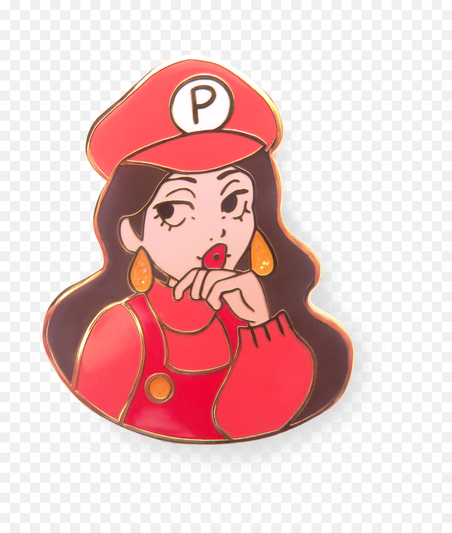 Plumber Pauline Pin Emoji,Beret Clipart