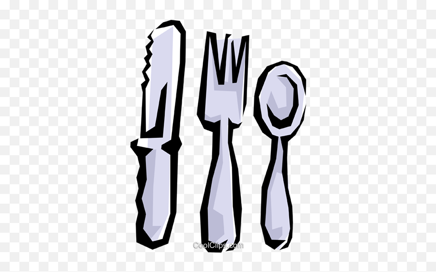 Knife Fork U0026 Spoon Royalty Free Vector Clip Art Emoji,Fork Knife Spoon Clipart