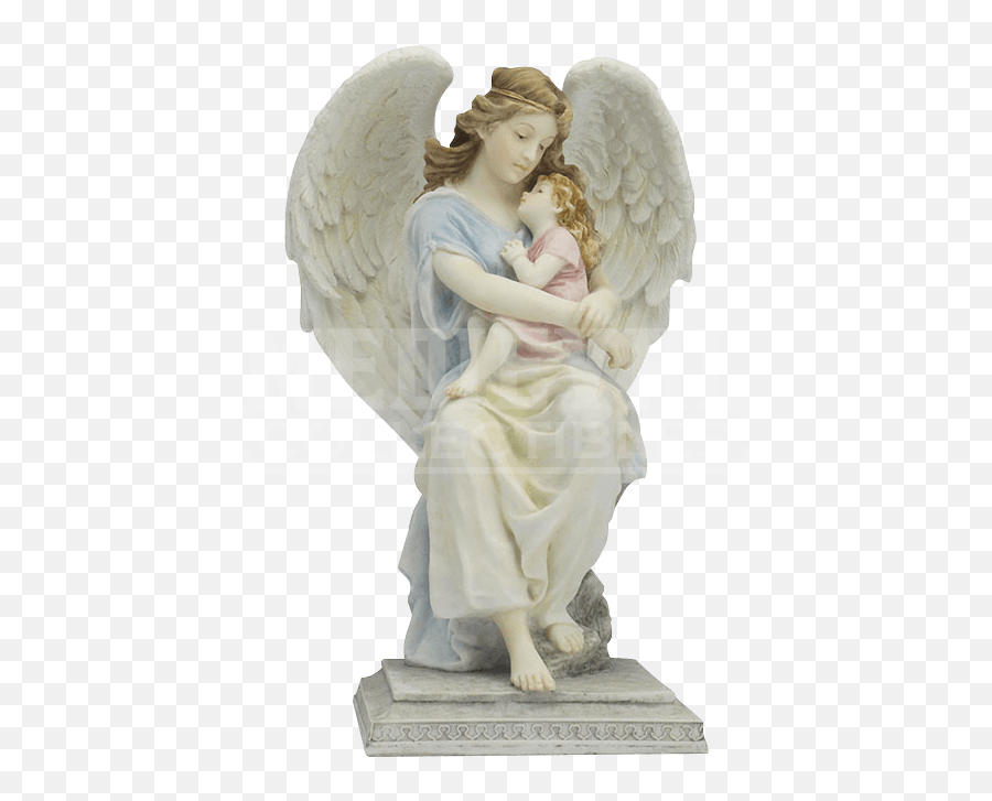 Guardian Angels Png - Guardian Angel Sitting And Holding A Angel Holding Little Girl Emoji,Angels Png