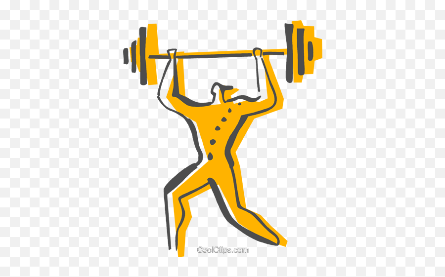 Bodybuilding And Weight Lifting Royalty Free Vector Clip Art - Ilustração De Musculação Png Emoji,Weight Clipart