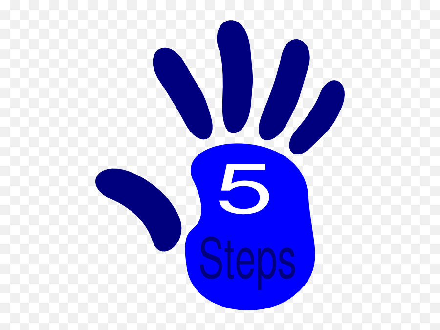 High Five Clip Art Free Image - 5 Steps Clipart Emoji,High Five Clipart