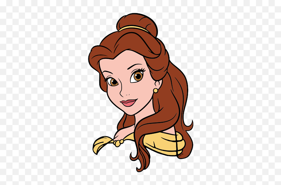 3 Disney Clip Art Galore - Png Drawing Of Princess Belle Face Emoji,Belle Clipart