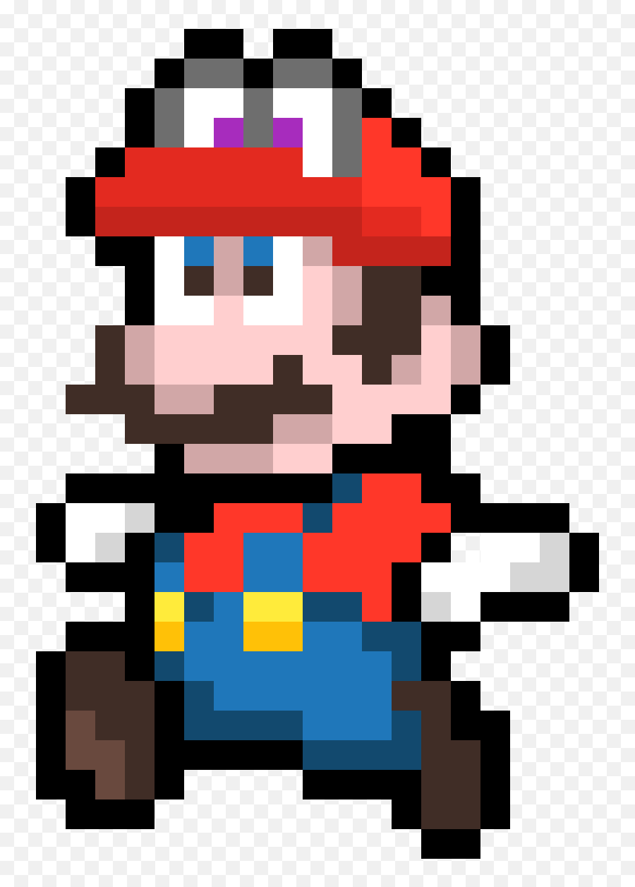 Cappy Png - Mario And Cappy Pixel Super Mario Bros Mario Bros Png Pixel Emoji,Mario Bros Png