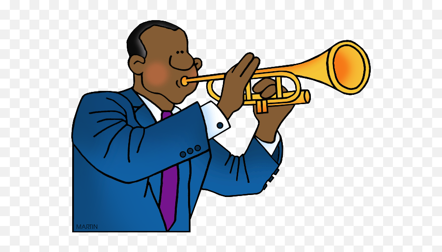 Clip Art - Cartoon Louis Armstrong Clipart Emoji,Black History Clipart