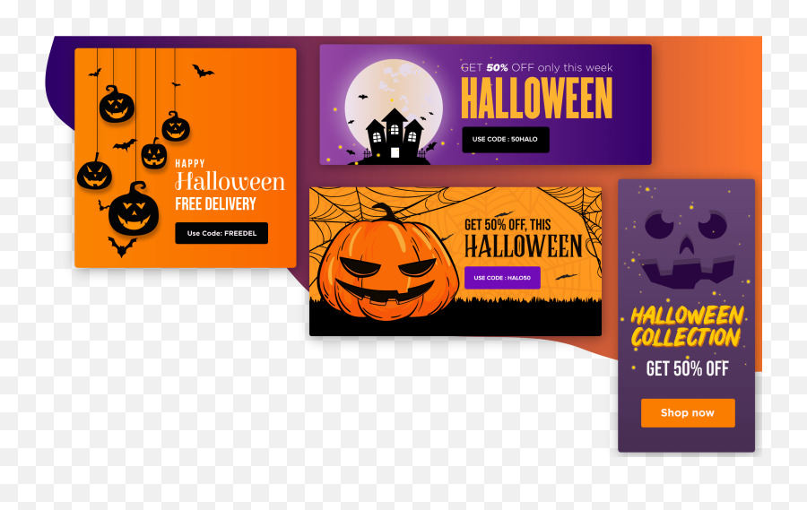 Halloween Banner Emoji,Happy Halloween Logo