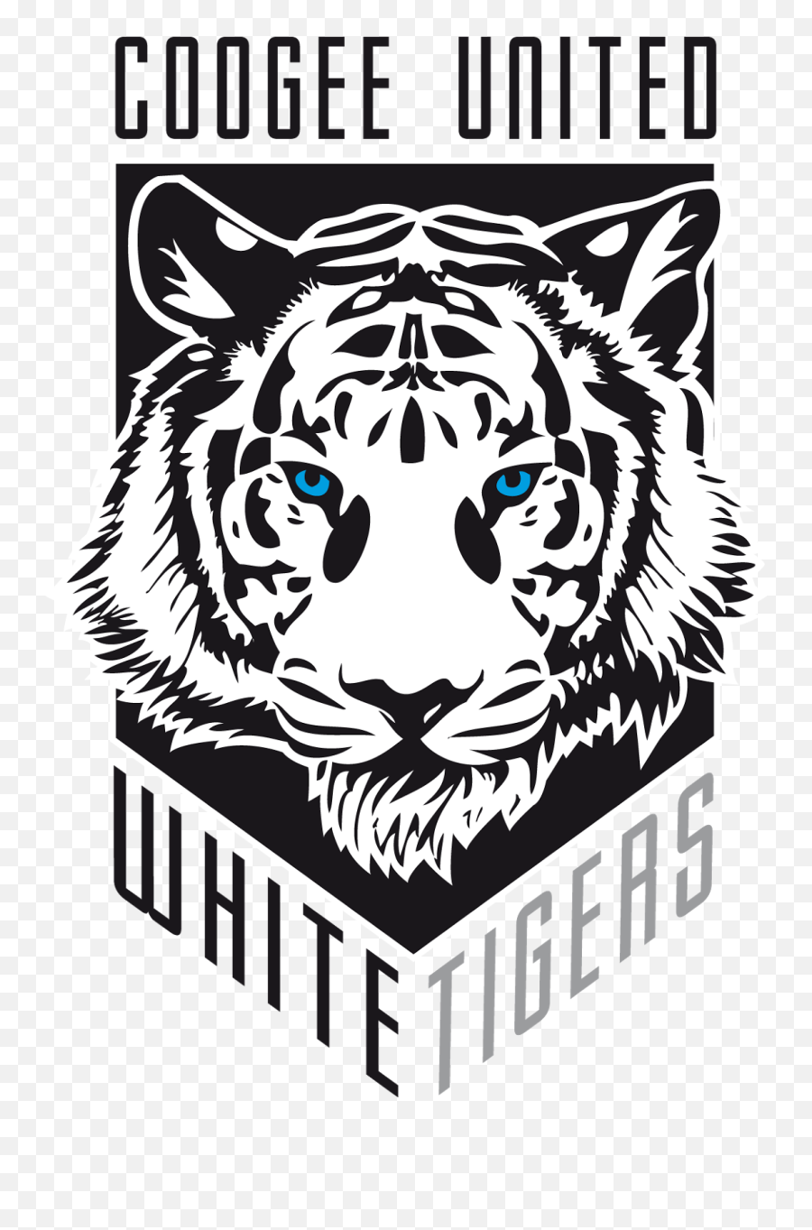 Download White Tiger Football Logo - Tiger Head Stencil Png Tiger Football Logo Png Emoji,Tiger Logo