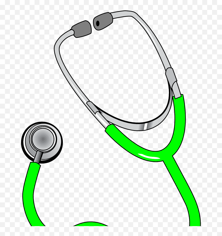 Green Stethoscope Svg Vector Green Stethoscope Clip Art - Stethoscope Drawing And Parts Emoji,Stethoscope Clipart Black And White