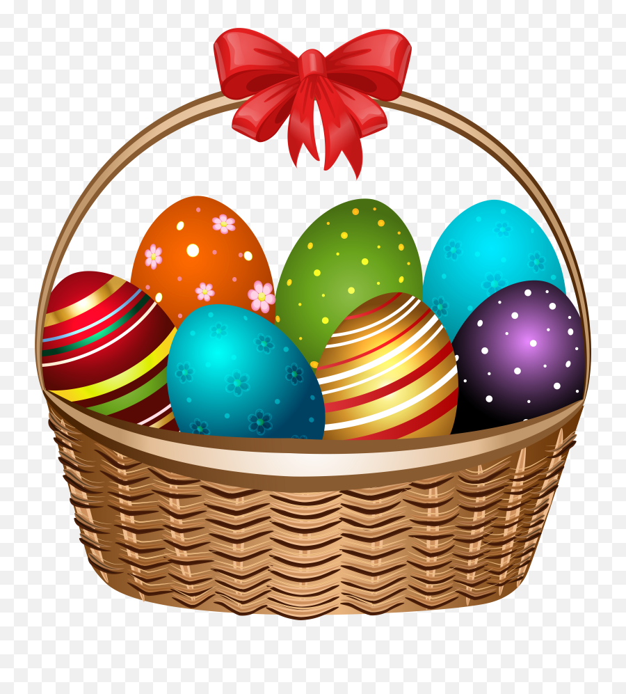 Easter Clipart Transparent Background - Easter Basket Transparent Background Easter Basket Clipart Emoji,Easter Clipart