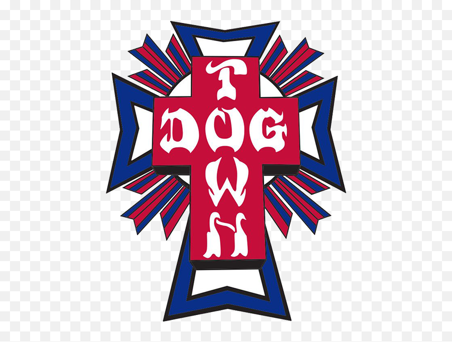 Dogtown Cross Logo 2 Decal Usa - Skateboardscom Emoji,Cross Logo Png