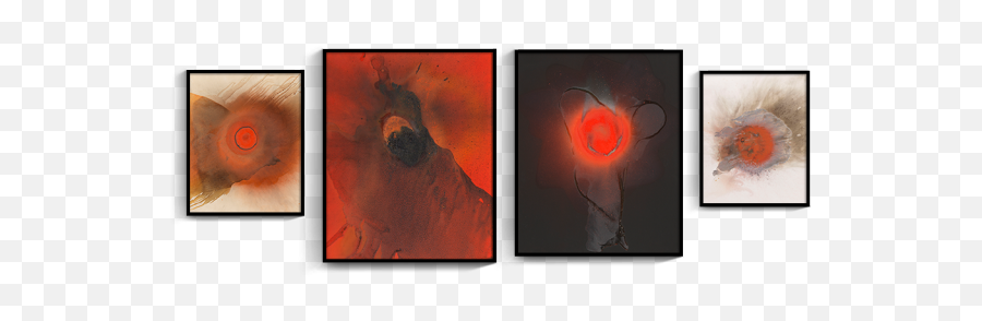 Canvas Art Print Painting Poster Modern Red Abstract Circle Emoji,Abstract Circle Png