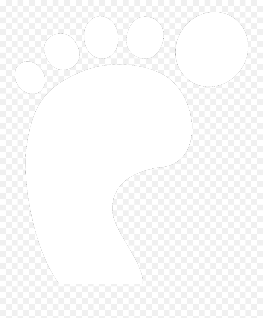 Baby Footprint White Svg Vector Baby Footprint White Clip Emoji,Baby Footprint Png