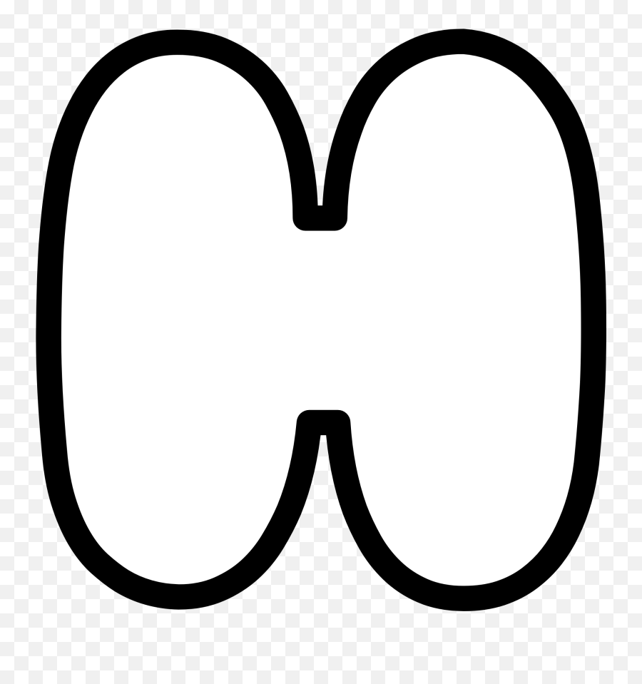 Bubble Letters Printable - Nerdy Caterpillar Emoji,Letter H Png