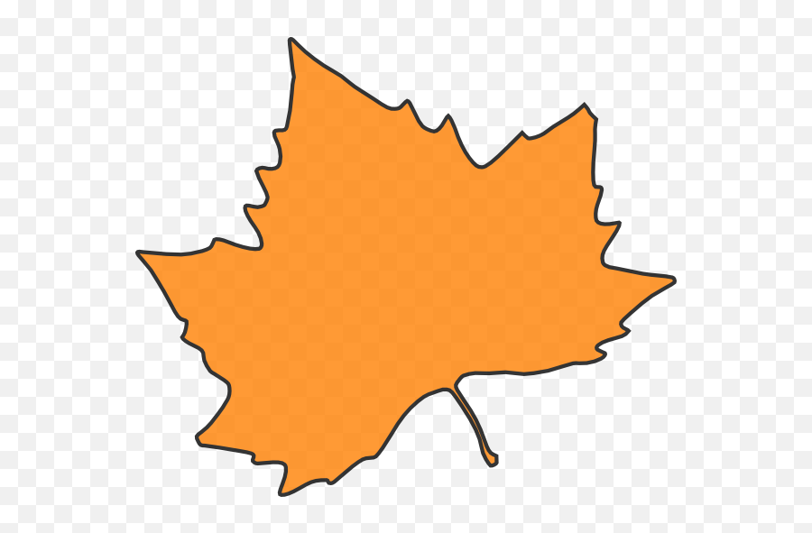 Maple Leaf Clipart Orange - Grape Leaves 600x510 Png Clip Art Emoji,Maple Leaf Clipart