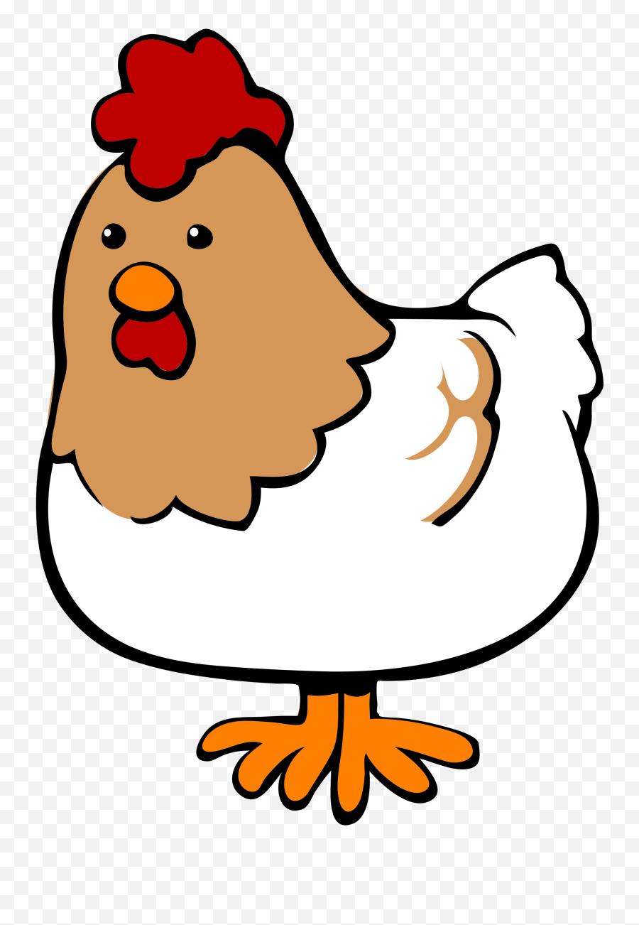 Hen Clipart Farming Animal Hen Farming - Chicken Cartoon Emoji,Hen Clipart