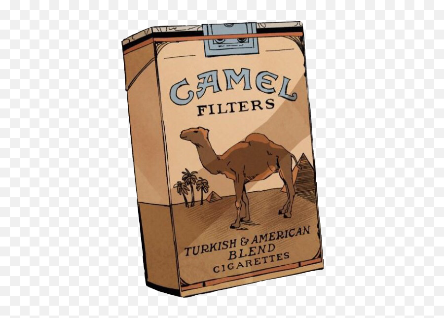 Camel Cigarette Smoking Sticker - Animal Figure Emoji,Camel Cigarettes Logo