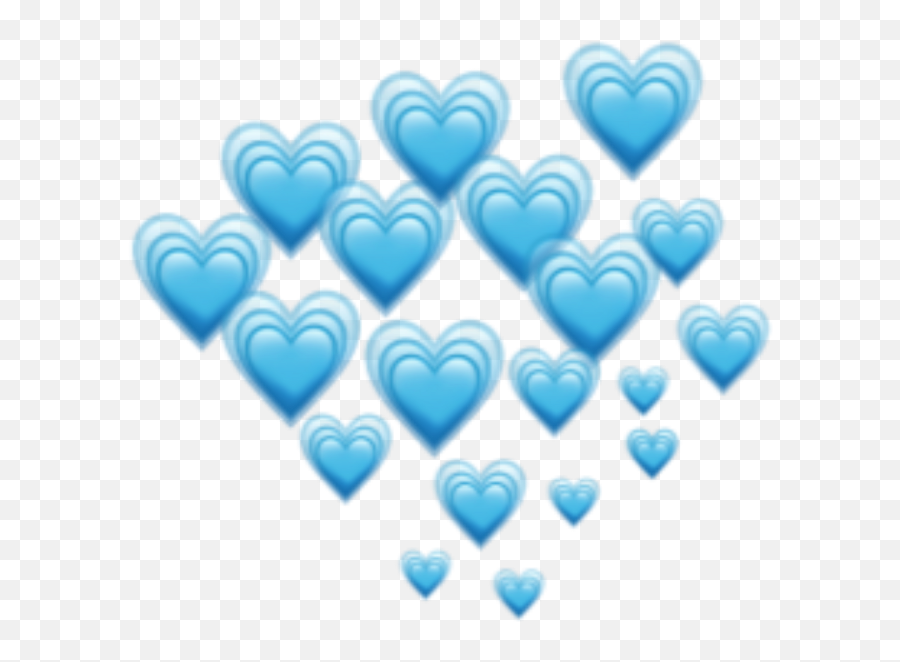 Download Blue Hearts Heart Emoji Emojis Freetoedit Remixit - Heart Blue Emoji Transparent,Heart Emoji Png