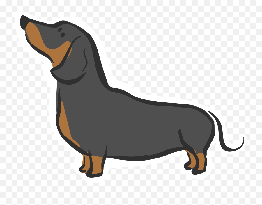 Dachshund Siberian Husky Puppy Dog - Weiner Dog Png Emoji,Dachshund Clipart