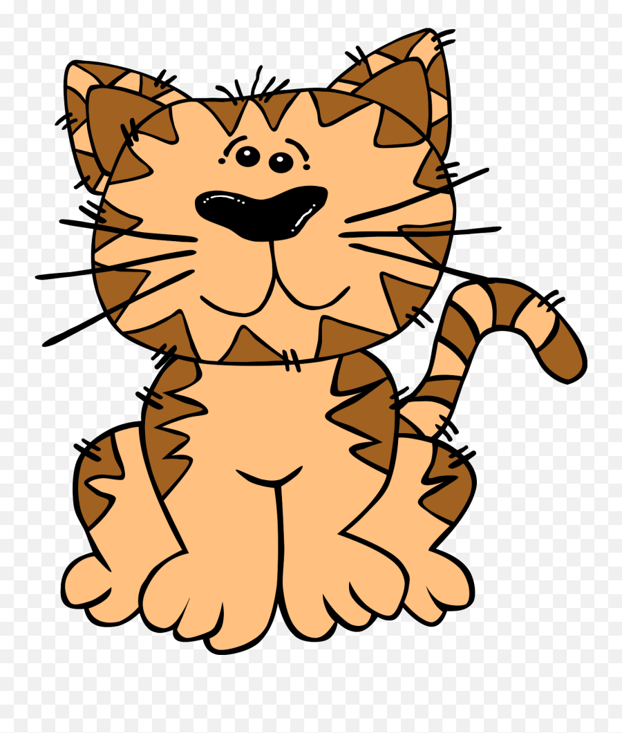 Cartoon Cat Download Free Clip Art - Clipart Living Things Emoji,Cat Clipart