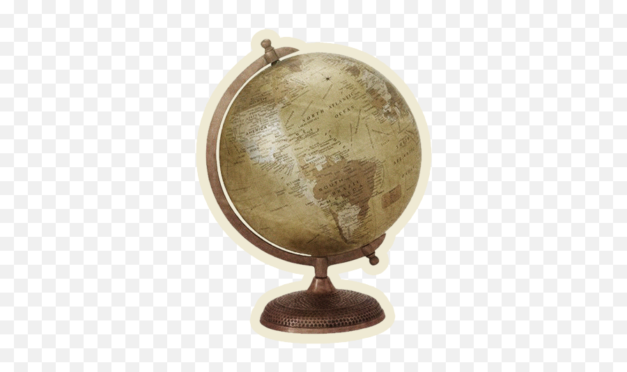 Download Free Online Globe Vintage Item Stuff Vector For - Antique Emoji,Globe Png