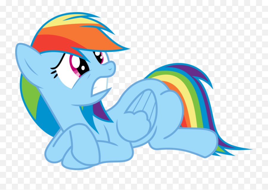 Mlp Rainbow Dash Scared Png Image With - Rainbow Dash Vector Scared Emoji,My Little Pony Clipart