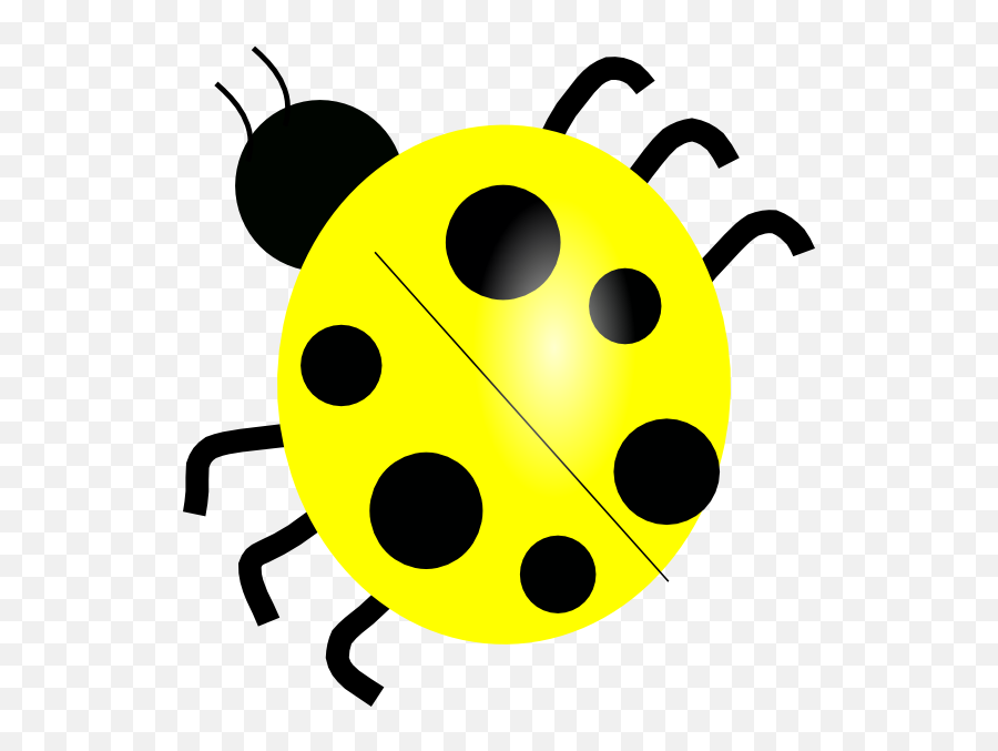 Yellow Ladybugs Yellow Ladybug Clip Art - Vector Clip Art Yellow Ladybug Clipart Emoji,Yellow Clipart