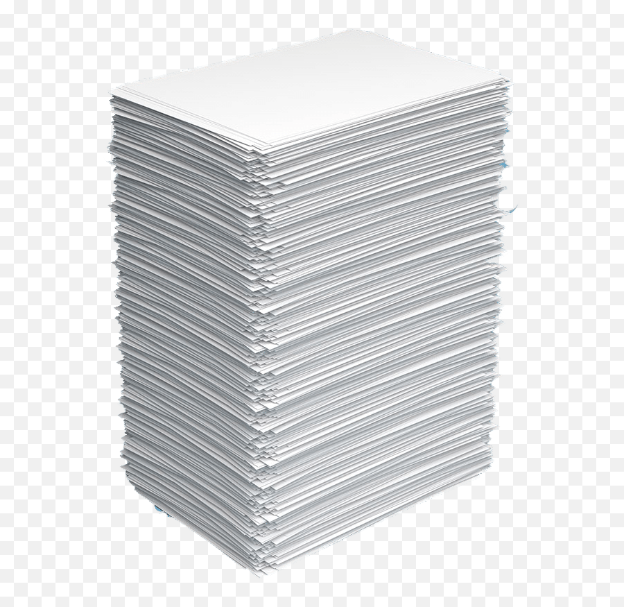 Stack Of White Paper Transparent Png - Stacked Paper Emoji,White Paper Png