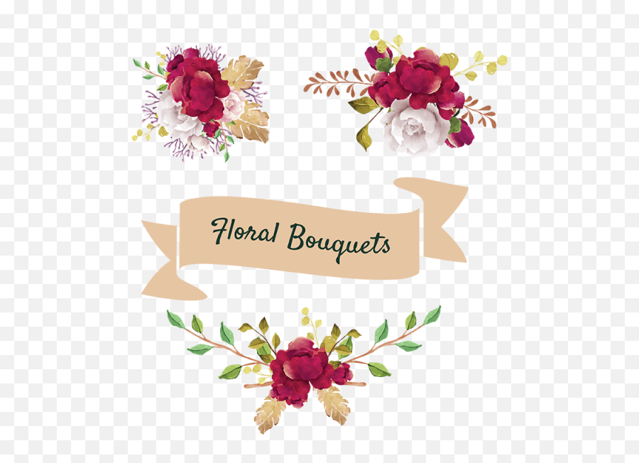 Bouquet Of Flowers Vector Png Clipart - Flower Bouquet Emoji,Bouquet Of Flowers Clipart