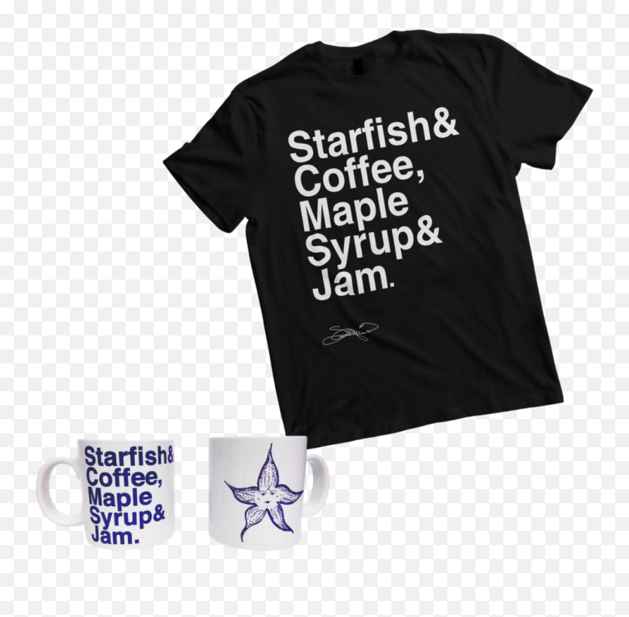 Starfish U0026 Coffee Official Merchandise - Mug Emoji,Starfish Clipart Black And White