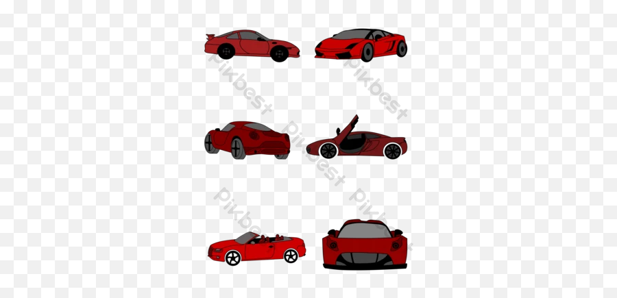 Drawing Cartoon Red Sports Car Png Images Ai Free Download - Lukisan Kereta Sport Berwarna Emoji,Sports Car Png
