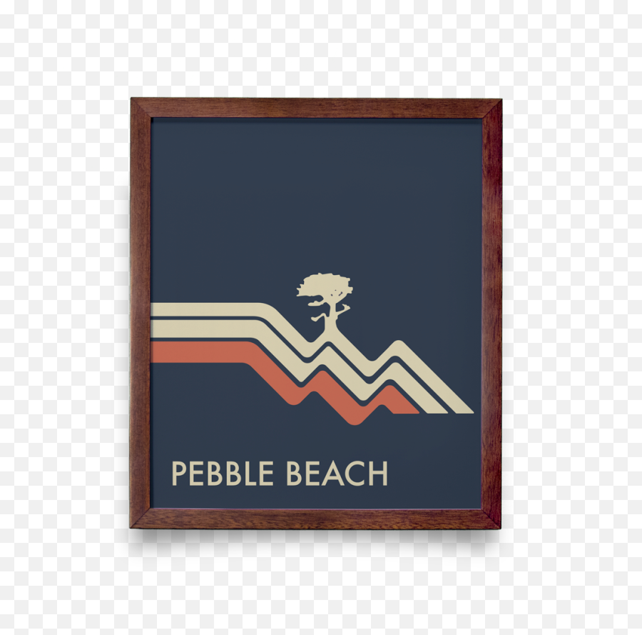 Pebble Beach Waves Navy Emoji,Vintage Logos