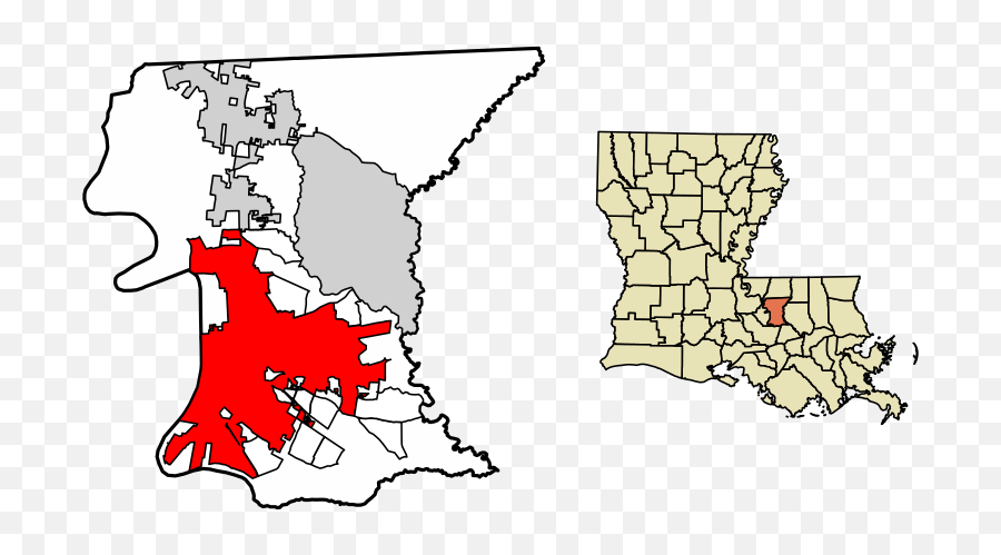 Fileeast Baton Rouge Parish Louisiana Incorporated And - Loreauville On The Louisiana Map Emoji,Louisiana Clipart