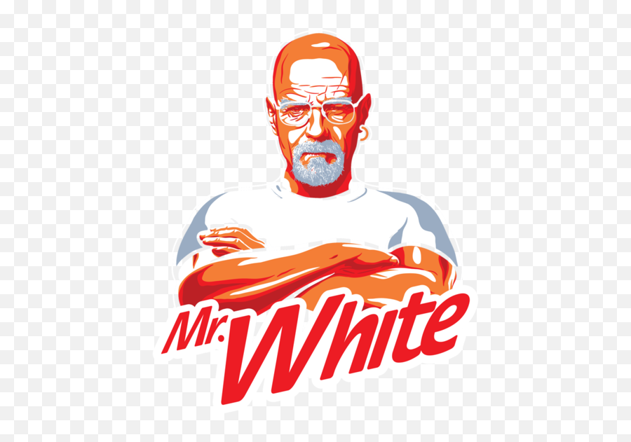 Mr White On A Dark Tee By Chrismorkaut Breaking Bad - Mr White Png Emoji,Breaking Bad Logo