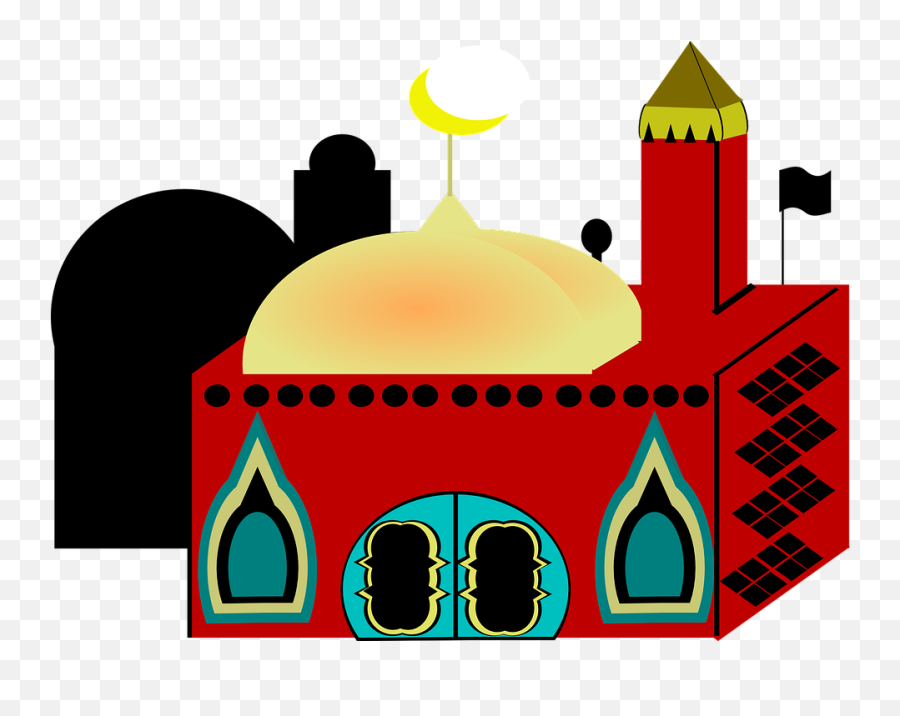 Mosque Church Clipart Transparent Png - Mosque Church Clipart Emoji,Church Building Clipart