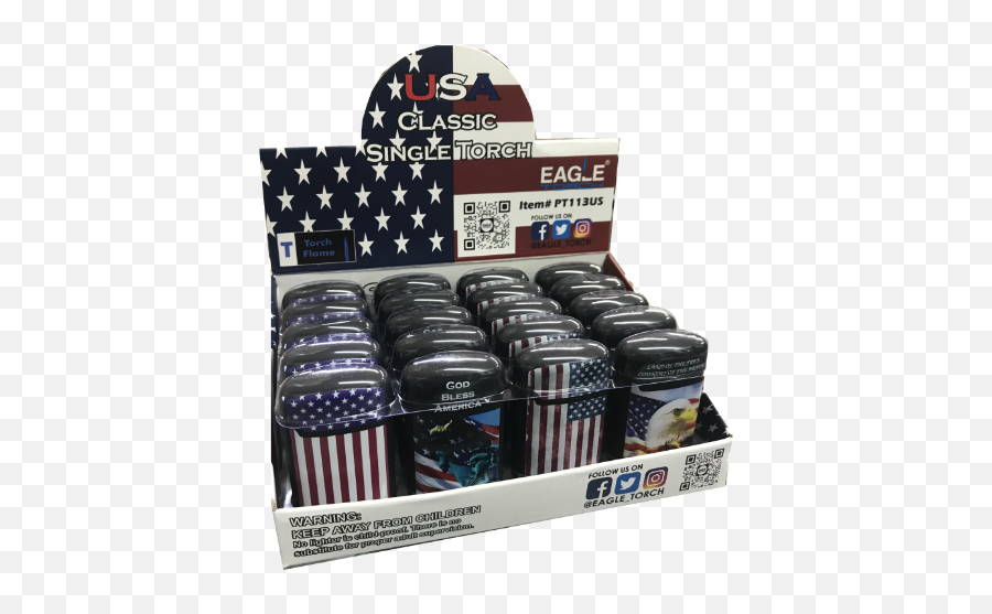 Eagle Usa Flag Torch Lighters Wholesale Smoke Bunny Wholesale Emoji,American Flag Emoji Png