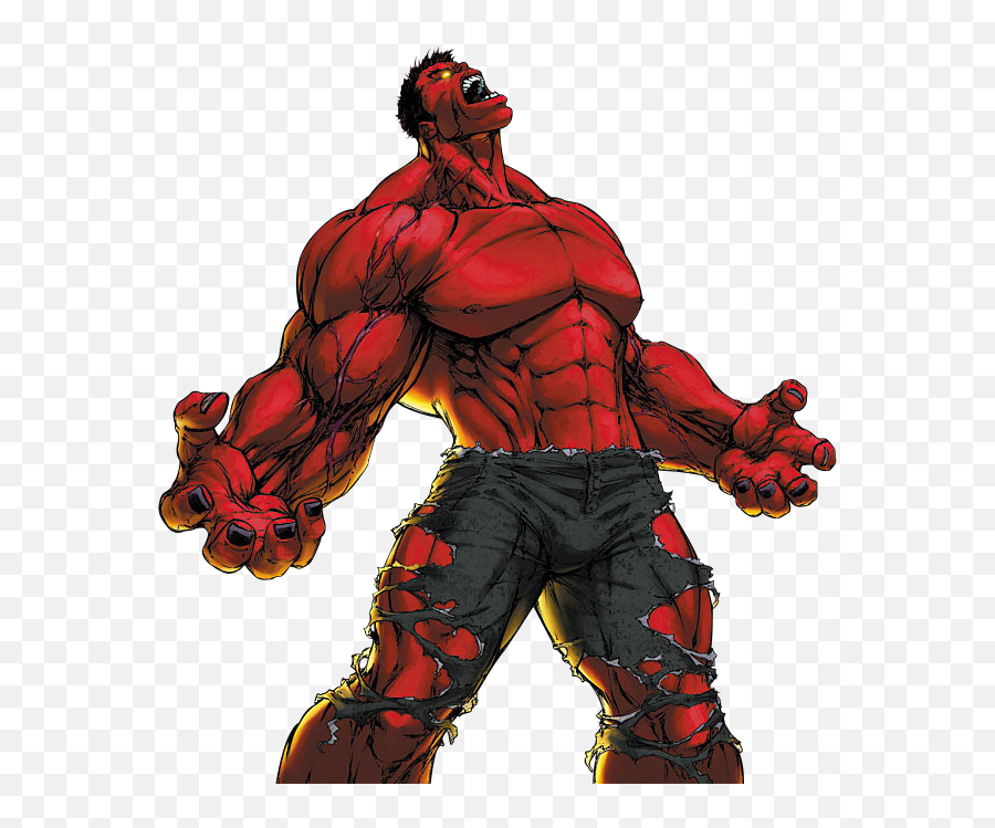 Red Hulk Png Transparent Cartoon - Red Hulk Transparent Emoji,Hulk Png