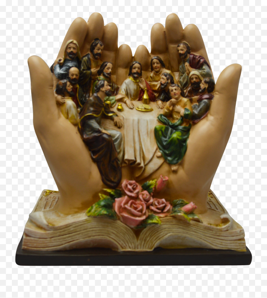 Praying Hand With Jesus And His Disciples - Religious Item Emoji,Praying Hands Png