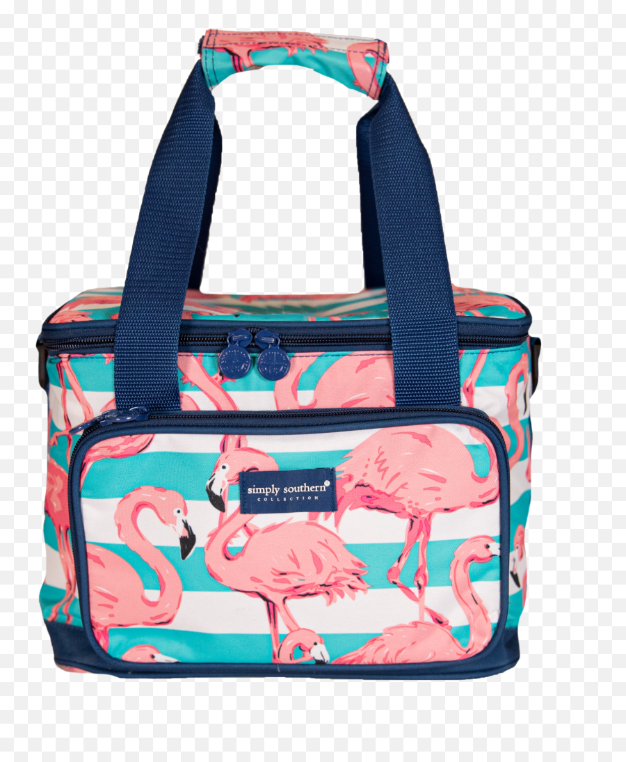 Flamingo Small Cooler Simply Southern - Top Handle Handbag Emoji,Simply Southern Logo