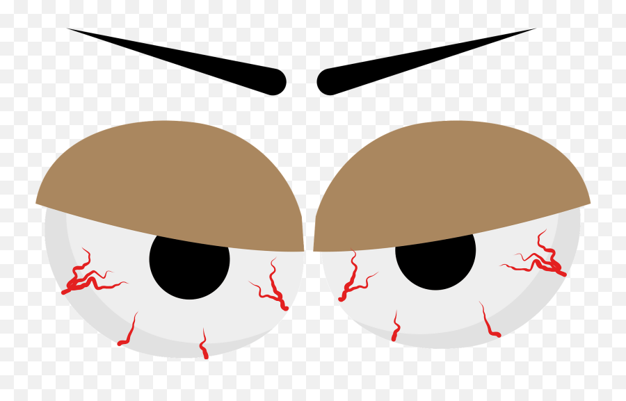 Angry Eyes Clipart - Dot Emoji,Angry Eyes Png