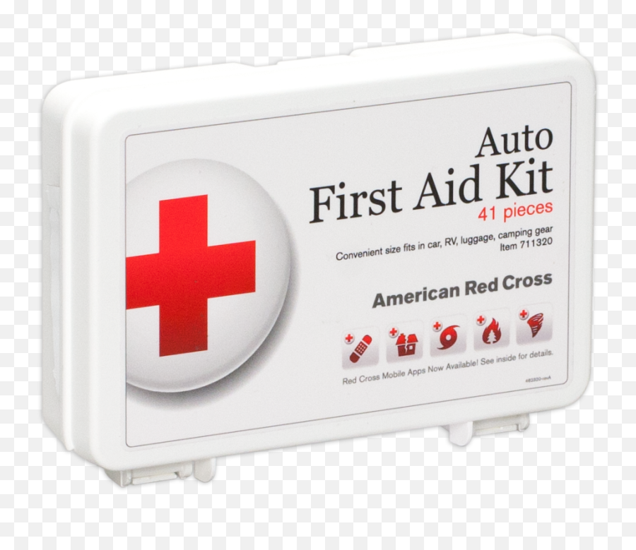 American Red Cross Auto First Aid Kit - Medical Supply Emoji,Red Cross Transparent